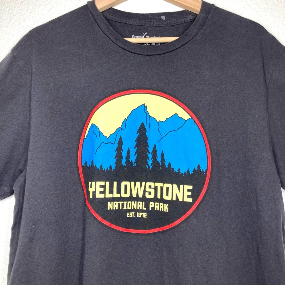 YellowStone National Park Tee Shirt General Standard Size Mens Large Cotton USA - Picture 5 of 11